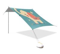 Big Elephant Tente Cabane de plage Vert pâle Protection UPF50+ Pare-soleil résistant à l'eau avec sac de transport pour camping, pique-nique, jardin