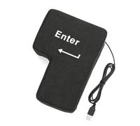 Big Enter Button Enter Button Enter pour frapper le coussin péteur, coussin anti-stress avec câble USB pour le bureau, la maison privée et les voyages d'affaires