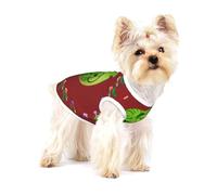 Big Eye Gilet en coton pour chien Motif pastèque Taille S - Respirant, confortable, élégant pour animaux de compagnie