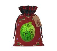 Big Eye Pochette à cordon imprimé pastèque Taille M pour fête, mariage et festival, polyester léger