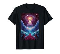 Big Eye Stargaze Cosmic Visionary Mystic Clouds T-Shirt