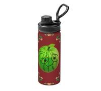 Big Eye Thermos de voyage en acier inoxydable Motif pastèque 532 ml Convient pour le cyclisme, la gym, le basket-ball, l'extérieur