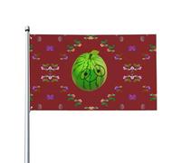 Big Eye Watermelon Prints Drapeaux décoratifs d'extérieur 0,9 x 1,5 m, légers et beaux, adaptés pour les terrasses en plein air et les célébrations de festivals.