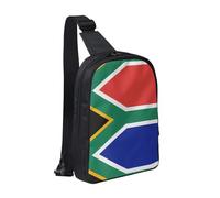 Big Eye Watermelon Sac de poitrine à double poche - Parfait pour les concerts, le sport, les voyages, le cyclisme et la randonnée - Sac à dos à bandoulière, Drapeau Afrique du Sud., Taille unique
