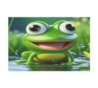 Big Eyed Grenouille Puzzles Adultes 1000 Pièces en Bois, Jouet De Puzzle De Défi De Cerveau pour des EnfFourmis, D’Intelligence （75×50cm）