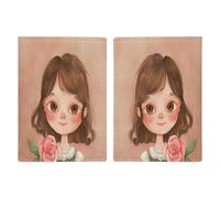 Big Eyes Girl Étui de passeport en cuir minimaliste pour passeport de voyage pour homme et femme, 20,3 x 13,8 cm, Style :, 20.3x13.8cm