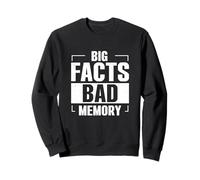 Big Facts Bad Memory Trivia Funny Trivia Night Games Trivia Lovers Sweatshirt