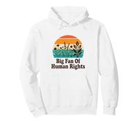 Big Fan of Human Rights Citation Vintage Sweat à Capuche