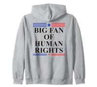 Big Fan of Human Rights No Kings Protest Signs Pro Democracy Sweat à Capuche