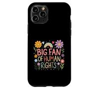 Big Fan of Human Rights Protest Citation Colorful Art Coque pour iPhone 11 Pro