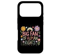 Big Fan of Human Rights Protest Citation Colorful Art Coque pour iPhone 17 Pro