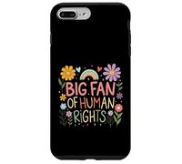 Big Fan of Human Rights Protest Citation Colorful Art Coque pour iPhone 7 Plus/8 Plus