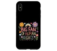 Big Fan of Human Rights Protest Citation Colorful Art Coque pour iPhone XS Max