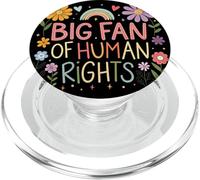 Big Fan of Human Rights Protest Citation Colorful Art PopSockets PopGrip pour MagSafe