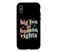 Big Fan of Human Rights Protest Equality Resist Coque pour iPhone X/XS