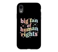 Big Fan of Human Rights Protest Equality Resist Coque pour iPhone XR
