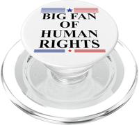 Big Fan of Human Rights Protest Sign Pro Democracy No Kings PopSockets PopGrip pour MagSafe