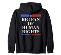 Big Fan of Human Rights Protest Signs No Kings Pro Democracy Sweat à Capuche