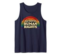 Big Fan of Human Rights Rainbow Equality Retro Débardeur