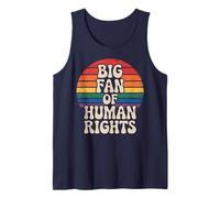 Big Fan of Human Rights Rainbow Equality Retro Débardeur