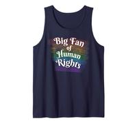 Big Fan of Human Rights Rainbow Equality Retro Débardeur