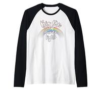 Big Fan of Human Rights Rainbow Equality Retro Manche Raglan