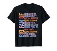 Big Fan of Human Rights Retro Civil Women Rights T-Shirt