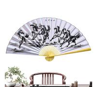 Big Fan Wall Decor Traditional Foldable Vintage Chinese Style