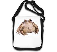 Big Fat Angry Toad Sac à bandoulière humoristique Blanc