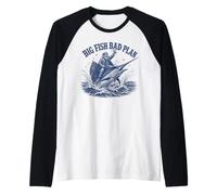 Big Fish Bad Plan Capitaine de pêche en Eau salée Manche Raglan