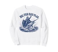 Big Fish Bad Plan Capitaine de pêche en Eau salée Sweatshirt