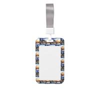 Big Fish Porte-badge avec sangle de cou étanche en plastique vertical