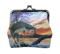 Big Fish Printing Portefeuille minimaliste léger pour les trajets scolaires et professionnels, Noir , Taille unique, Pochette à monnaie