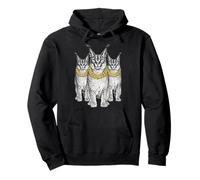 Big Floppa Caracal Cat Meme Rap Old School Rétro Streetwear Sweat à Capuche