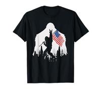 Big Foot Drapeau américain du 4 juillet Jour de l'indépendance des États-Unis T-Shirt