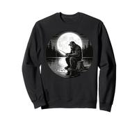 Big Foot Fishing, Cool Fishing Fisherman Bigfoot Sasquatch Sweatshirt