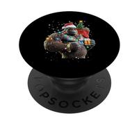 Big Foot Gorilla Santa Hat Drink Christmas Tree Christmas Pyjamas PopSockets PopGrip Adhésif