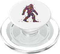 Big Foot Sasquatch Flower Power, Vieux Hippies Fous PopSockets PopGrip pour MagSafe