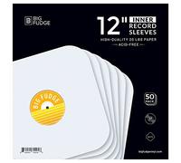 Big Fudge Pochettes intérieures pour Disques Vinyles - 30.5cm x 50 Pièces - Papier Épais et sans Acide Protection de Vinyle - Pochette Intérieure Antistatique Disque 33 Tours