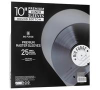 Big Fudge Rangement Vinyle 33 Tours - Lot 25x Pochette Vinyle pour Disque 10" en Plastique Papier 3 Couches Antistatique - Pochettes Protection Range Vinyles Album 45 Tour 26x26cm