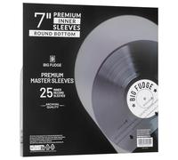 Big Fudge Rangement Vinyle 33 Tours - Lot 25x Pochette Vinyle pour Disque 7" en Plastique Papier 3 Couches Antistatique - Pochettes Protection Range Vinyles Album 45 Tour 18,5x18,5cm