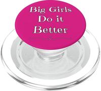 Big Girls Do It Better Yes I'm A Proud Curvy Girl Hearts Fun PopSockets PopGrip pour MagSafe