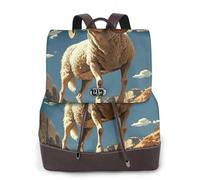 Big Goat Canyon Sac à dos de voyage tendance pour femme, sac à dos décontracté, sac à dos en cuir imprimé pour femme pour le travail