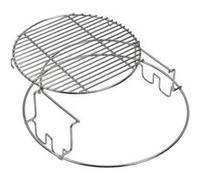 BIG GREEN EGG - Duo Grille Inox Multiniveau pour BIG GREEN EGG Large G