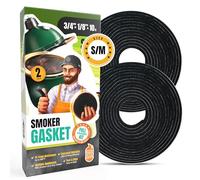 Big Green Egg Joint de rechange S-M - Lot de 2 joints de fumoir de 1,5 m - Joint BGE en feutre de 1,9 cm x 0,3 cm - Accessoires et pièces pour barbecue Smoker Chef