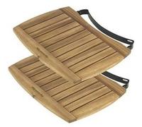 BIG GREEN EGG - Tablette latérales acacia pour BIG GREEN EGG Large G