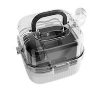 Big Hamster Cage, Hedgehog Carry Case, 8.27x8.27in Small Animal Carrier, Large Capacity Habitat, Breathable Transparent Design for Travel, Shopping, Outdoor Picnics