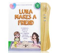 Big Heart Toys Luna Makes a Friend Sound Book for Kids with Autism | Montessori Autism Sensory books | Builds Social Skills, Emotional Learning & Communication | Neurodivergent Children's sound Books