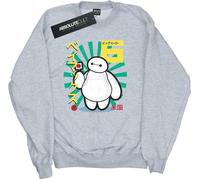 Big Hero 6 - Sweat-shirt pour femme BI1896 (XXL) (Gris chiné)