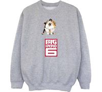 Big Hero 6 - Sweat-shirt pour fille BI2044 (128) (Gris)